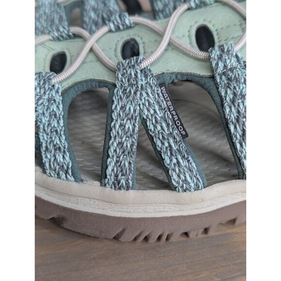NWOB Keen Whisper Light Green Peach Waterproof Sandals Womens 10 Hiking Trail - Picture 8 of 9